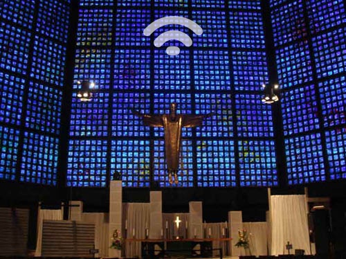 The majority of protestant churches in eastern Germany will be getting access to the free internet via hotspots called “Godspots”, by next year- free Wi-Fi in German churches