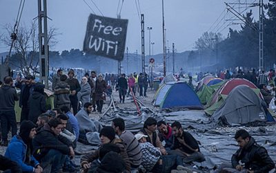 Ubiquiti APs used for free Wi-Fi at Idomeni refugee camp