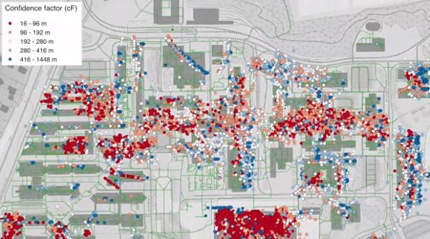 Wi-Fi tracks pedestrian behavior and allows urban planners to better adapt public spaces - wirelles tracks the routes