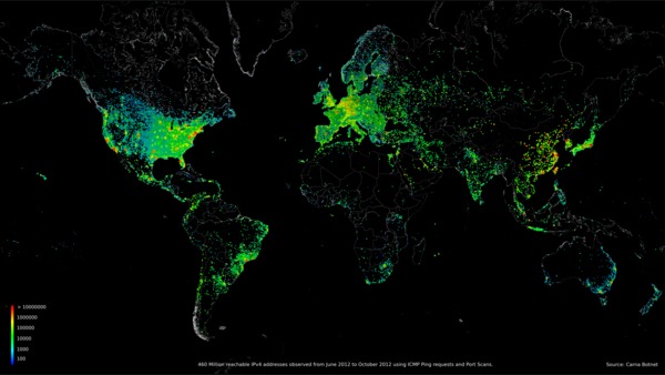 Worldmap Internet Census